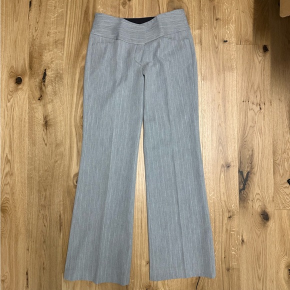 Express Pants - Express Editor High Waisted Pants - Rare Size 00S Gray Stripe